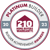 2-10 Home Buyers Warranty Builder Achievement Awards 2023 Platinum Builder